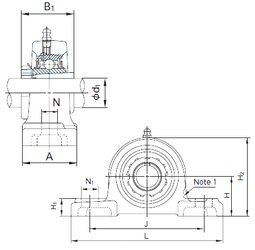 Bearing UKP218+H2318