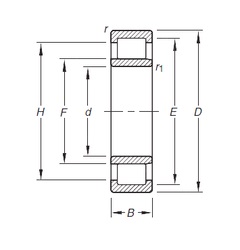 Bearing NU311E.TVP