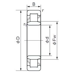 Bearing NU 1022