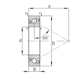 Bearing 7602025-2RS-TVP