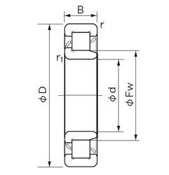 Bearing NJ 304