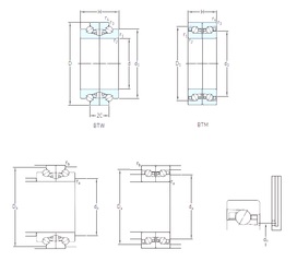 Bearing BTM 170 BM/P4CDB