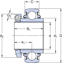 Bearing YSPAG 206