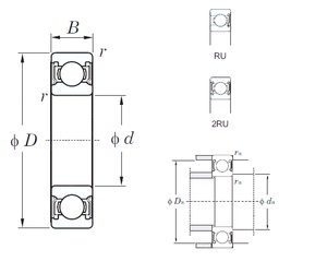 Bearing 6908-2RU