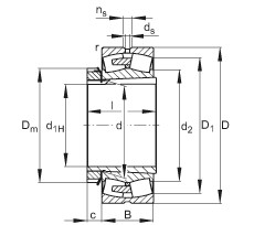 Bearing 22348-E1A-K-MB1 + H2348X