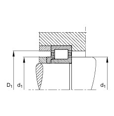 Bearing NJ308-E-TVP2 + HJ308-E