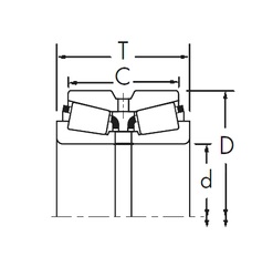 Bearing HM124646/HM124616XD+HM124646XC