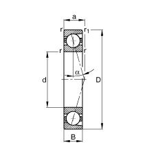 Bearing B7222-C-T-P4S