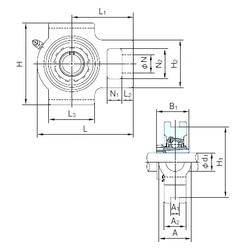 Bearing UKTX05+H2305