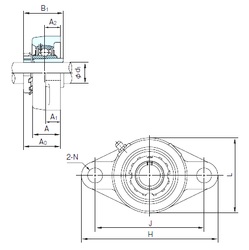 Bearing UKFL216+H2316
