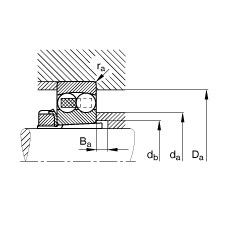 Bearing 2205-K-TVH-C3 + H305