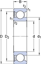 Bearing 6221-RS1