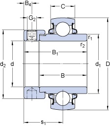Bearing YELAG 206-103