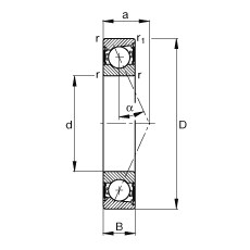 Bearing B7015-E-2RSD-T-P4S