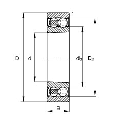 Bearing 2210-K-2RS-TVH-C3