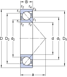 Bearing 7206 BE-2RZP