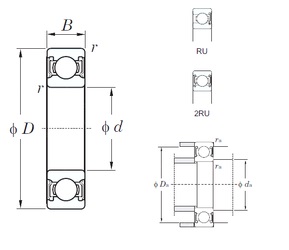 Bearing 6206-2RU