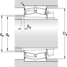Bearing 23240-2CS5K/VT143 + H 2340 L