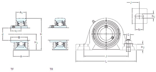Bearing SY 1.7/16 FM
