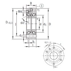 Bearing ZKLF1560-2RS