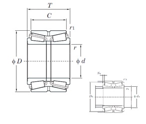 Bearing 46T32215JR/61,5