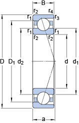 Bearing 71968 CDMA/HCP4A