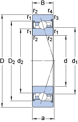 Bearing S7007 FW/HC