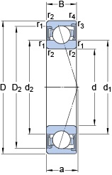 Bearing S7216 CD/P4A