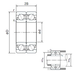 Bearing 7018DF