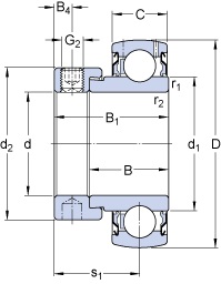 Bearing YET 208/VL065