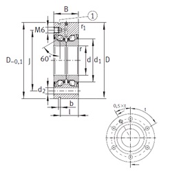 Bearing ZKLF3080-2RS-PE