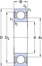 Bearing W 61913-2RS1