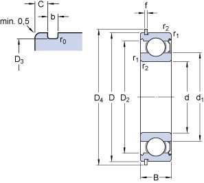 Bearing 6305-ZNR