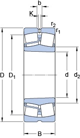 Bearing 22312 EK/VA405