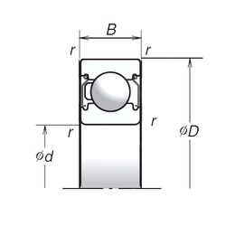 Bearing 6004T1XZZ