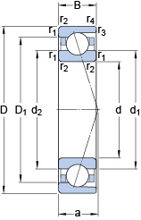 Bearing 71813 CD/HCP4