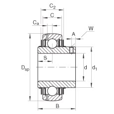 Bearing GYE35-KRR-B-VA
