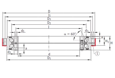 Bearing ZKLDF460