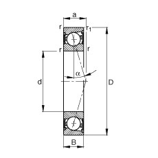 Bearing B7028-C-2RSD-T-P4S