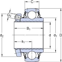 Bearing E2.YSP 205-100 SB-2F