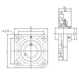 Bearing UCFX20-64