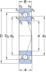 Bearing 71907 CB/P4A