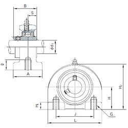 Bearing UCPA205