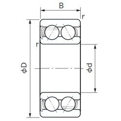 Bearing 5208ANS