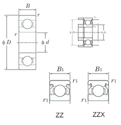 Bearing W687ZZ