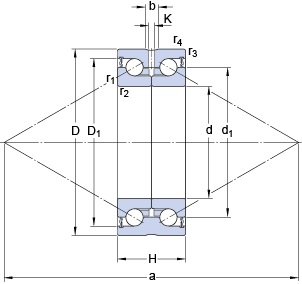 Bearing BEAS 025057-2RS