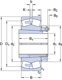 Bearing 22380 CAK/W33 + OH 3280 H