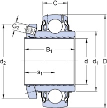 Bearing YSP 207-104 SB-2F