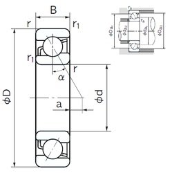 Bearing 7008