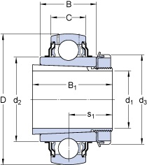 Bearing YSA 207-2FK + HA 2307